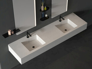 现代双盆洗手台设计