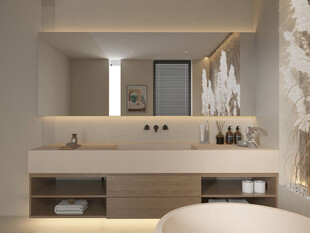 现代简约风格浴室洗手台