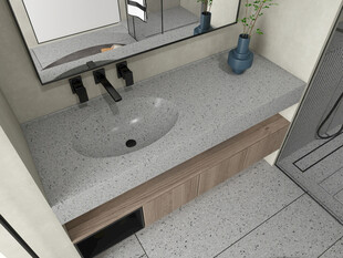 现代简约风格浴室洗手台