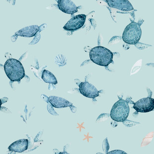 海龟海洋图案背景图