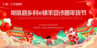 年货节活动年会展板