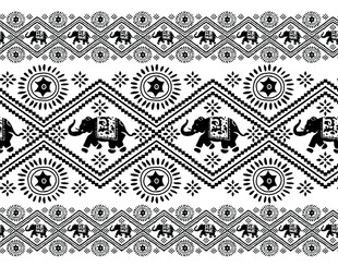 民族风几何大象