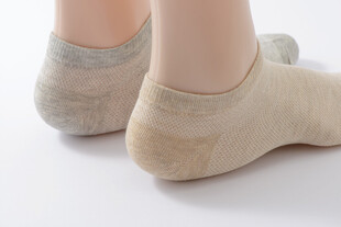 浅色系女士隐形船袜展示