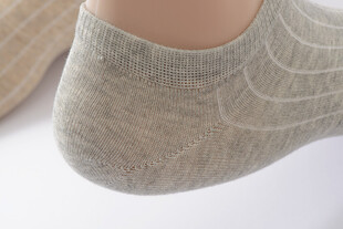 浅灰色女士短袜细节展示