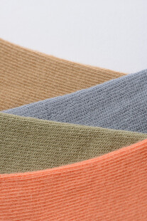 多彩针织棉袜面料展示