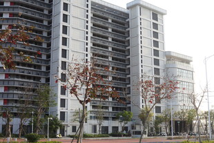 现代高层住宅楼景观