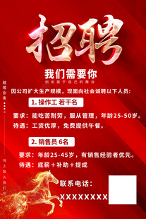 招聘海报