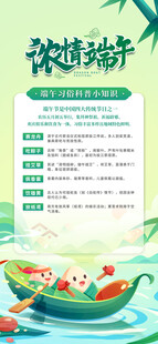 端午习俗宣传页