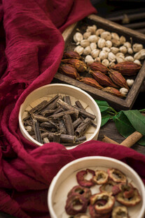 传统中药材展示