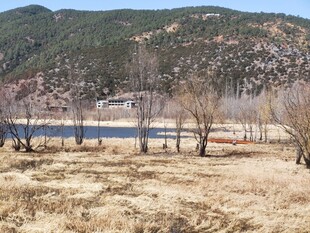 山野湖畔的萧瑟风光