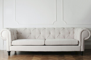 米白色复古风格沙发