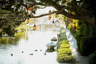 河畔挂饰景致