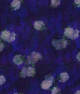 紫色花卉图案布料纹理
