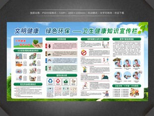 卫生健康知识宣传栏