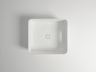 方形白色洗手盆特写