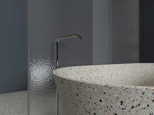 现代水磨石洗手盆设计