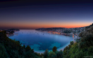 美丽海湾夜景风光