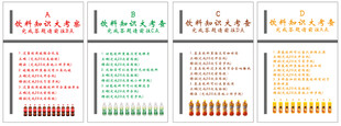多彩条形统计图模板集合 饮料知