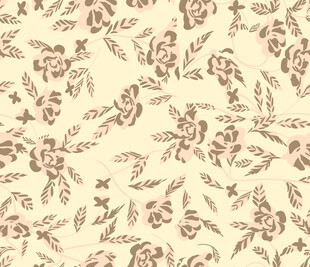 复古花卉图案纹理背景