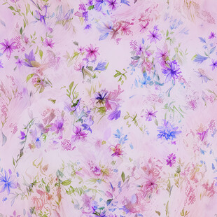 粉色花卉图案织物纹理