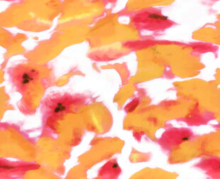 水彩风格花卉抽象图案