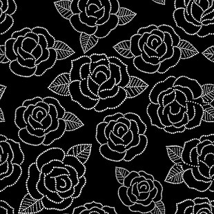黑白玫瑰图案纹理背景