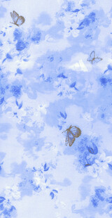 梦幻蓝调蝴蝶飞舞背景图