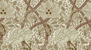 复古花卉几何图案布料纹理