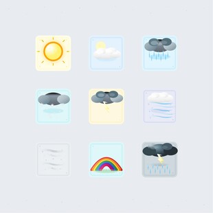 天气相关图标集合