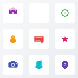 多彩简洁应用图标集合