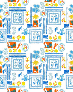 卡通风格几何图案背景