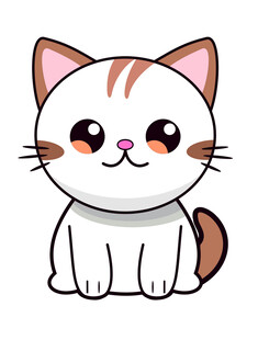 卡通小猫矢量图