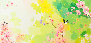 春日花鸟图