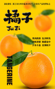 新鲜橘子海报