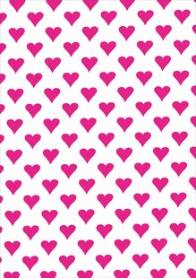粉色心形图案背景