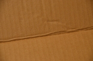瓦楞纸板纹理特写