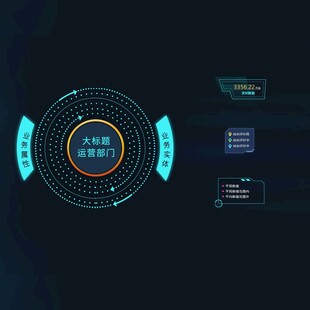 数据可视化大屏组件素材