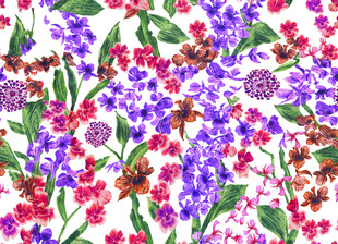 多彩花卉图案背景