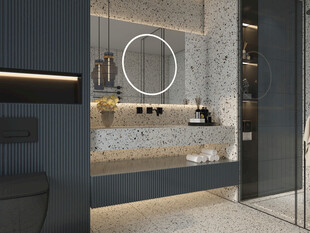 现代简约风格浴室洗手台