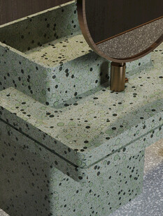 复古绿石纹精致首饰盒