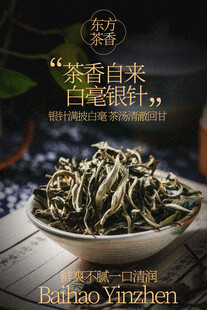白毫银针茶叶宣传海报