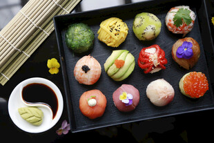 和果子精致摆盘