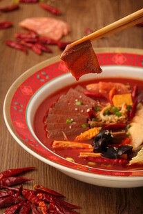 红油火锅食材