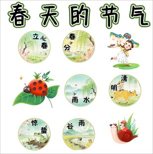 春天节气插画展示