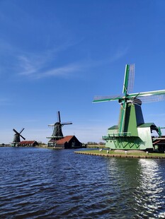 荷兰风车景观