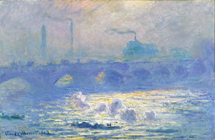 印象派海景画作