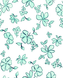 清新手绘四叶草图案背景