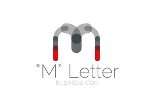 M字母标志设计