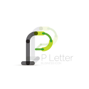 创意字母P设计