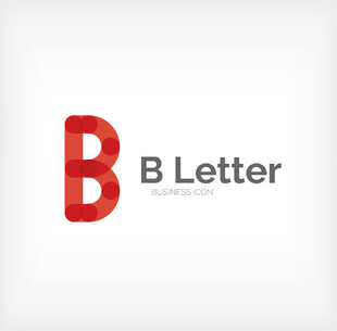 B字母标志设计